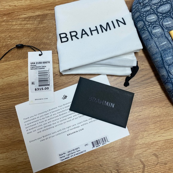 Brahmin Harker Light Denim Tetra - Picture 10 of 15